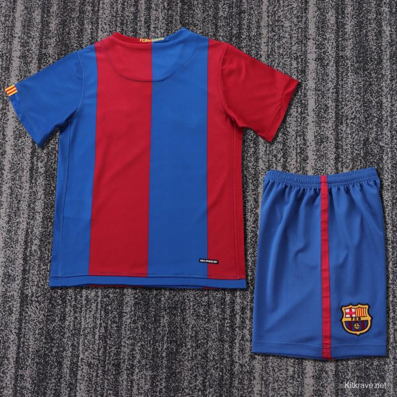 Retro Kids 06/07 FC Barcelona Home Jersey
