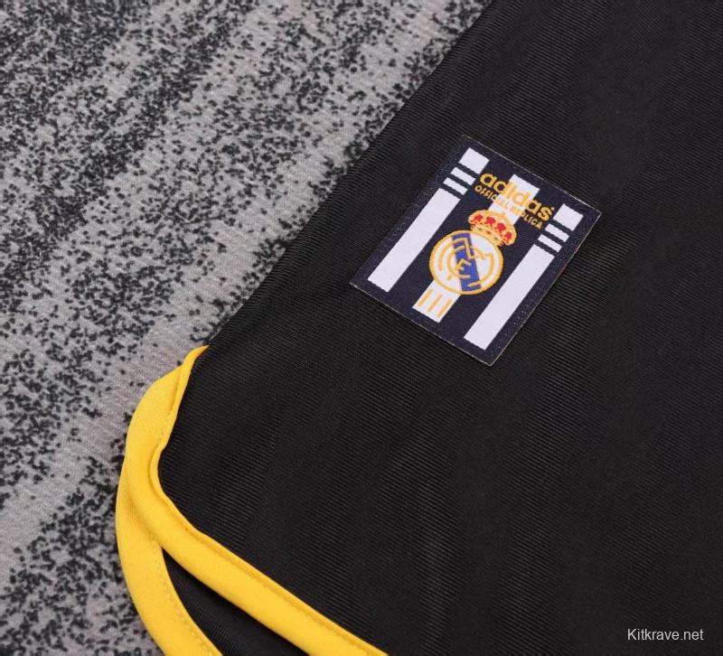Retro Kids 99/01 Real Madrid Away Black Jersey