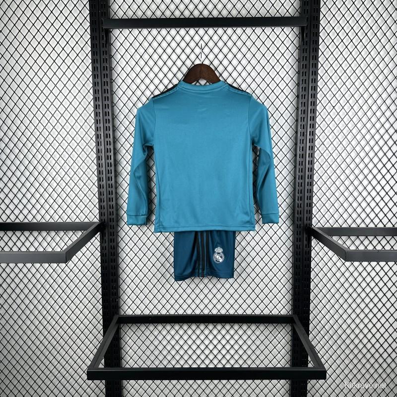 Retro Kids 17/18 Real Madrid Third Long Sleeve Jersey