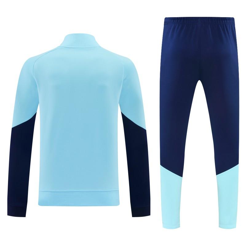 2026 Argentina Sky Blue & Navy Blue Full Zipper Jacket Tracksuit + Long Pants (Home)