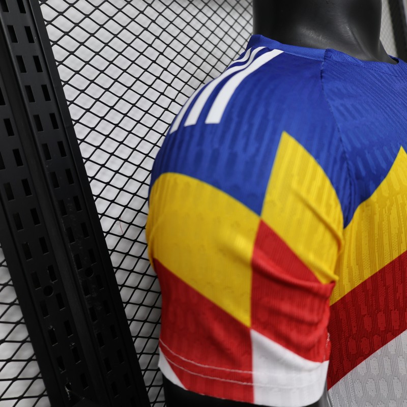 Player Version 2026 Romania Special Edition White with Blue Yellow Red Jersey
