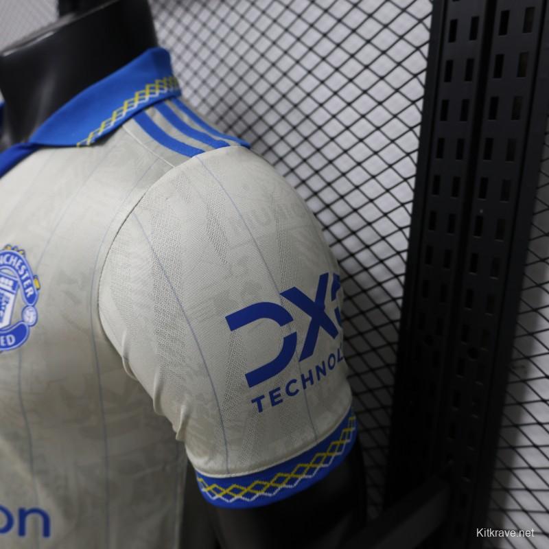 Player Version 26/27 Manchester United Away Cream White Jersey