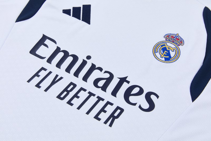 26/27 Real Madrid  White Sleeveless Vest Tracksuit + Short Pants