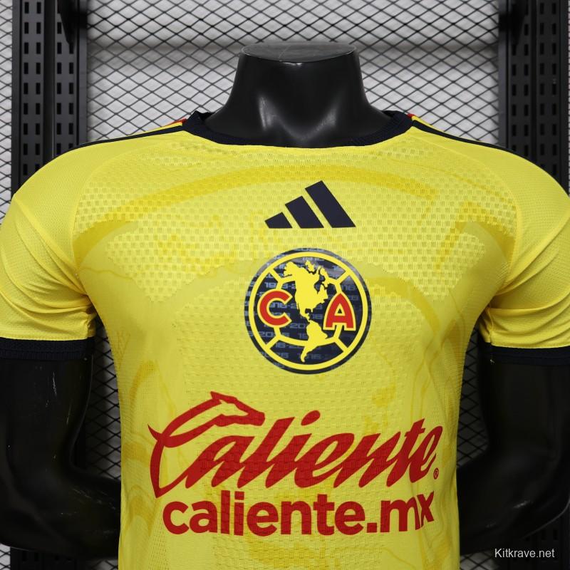 Player Version 26/27 Club América Yellow  Home Jersey