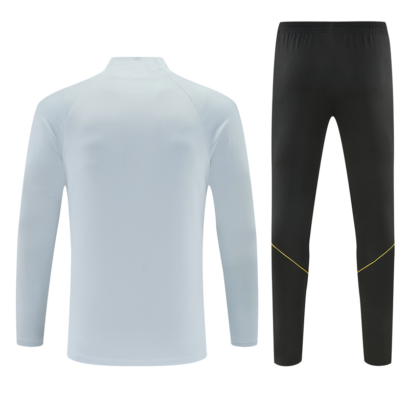 Player Version 26/27  Barcelona Light GreyHalf Zipper Jacket+Long Pants