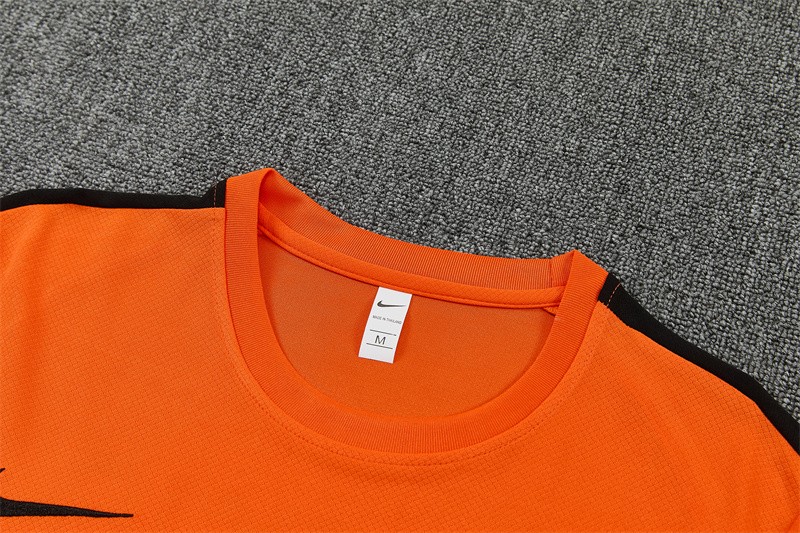 26/27 Netherlands Home Orange Short Sleeve + Soccer Shorts