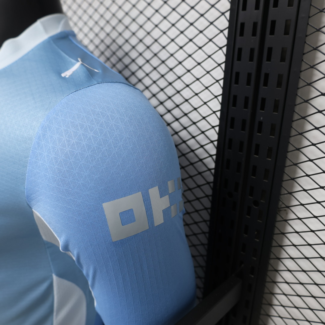 Player Version 26/27 Manchester City Sky Blue with White  Long Sleeve Jersey