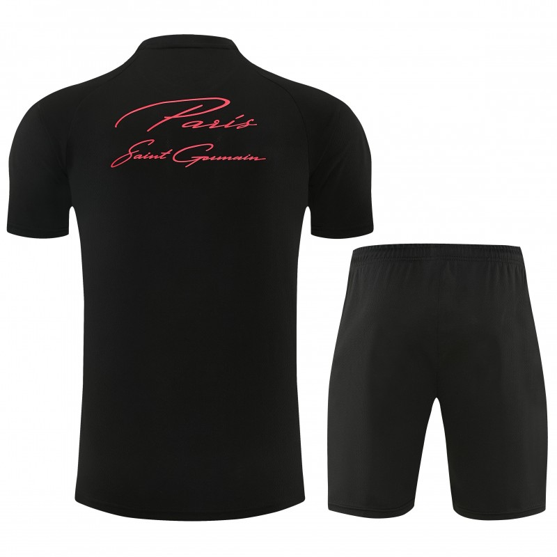 26/27 Pairs Black Short Sleeve+Soccer Shorts