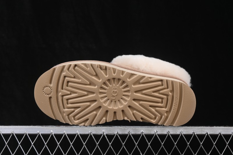 UGG Tazzelle Ankle Platform Snow Boots with Cow Split Leather and Fleece Lining - AJD4