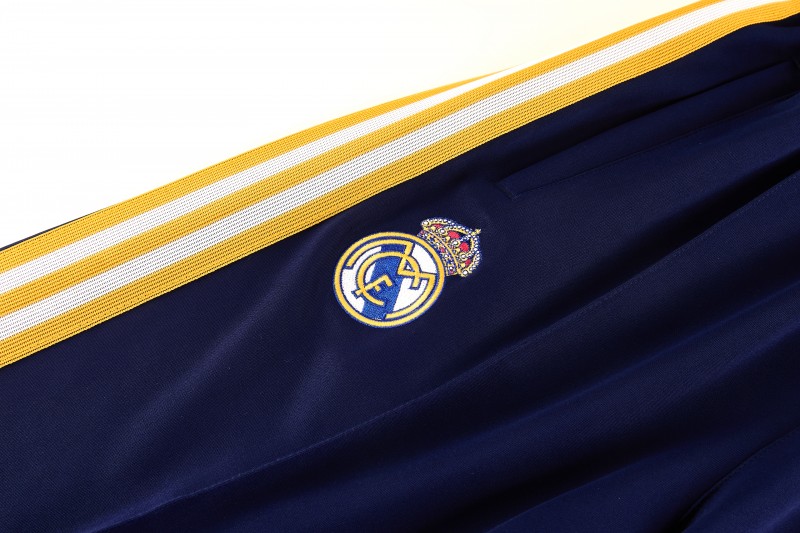 26/27 Real Madrid Navy Full Zipper Jacket Tracksuit + Long Pants