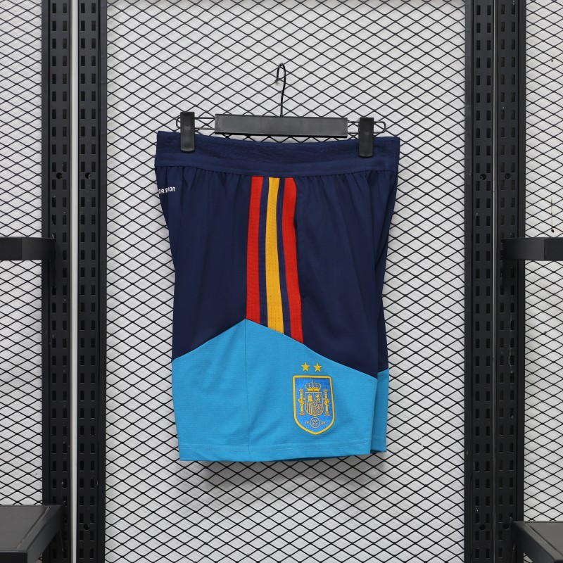 Player Version  2026 Spain National Team  Training Blue Shorts