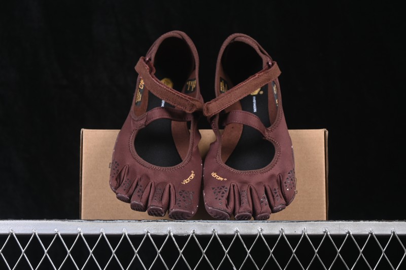 Vibram V-Soul Women's Barefoot Ballet Fitness Shoes for Gym Squat Support Quick-Dry - 26W7202 Brown
