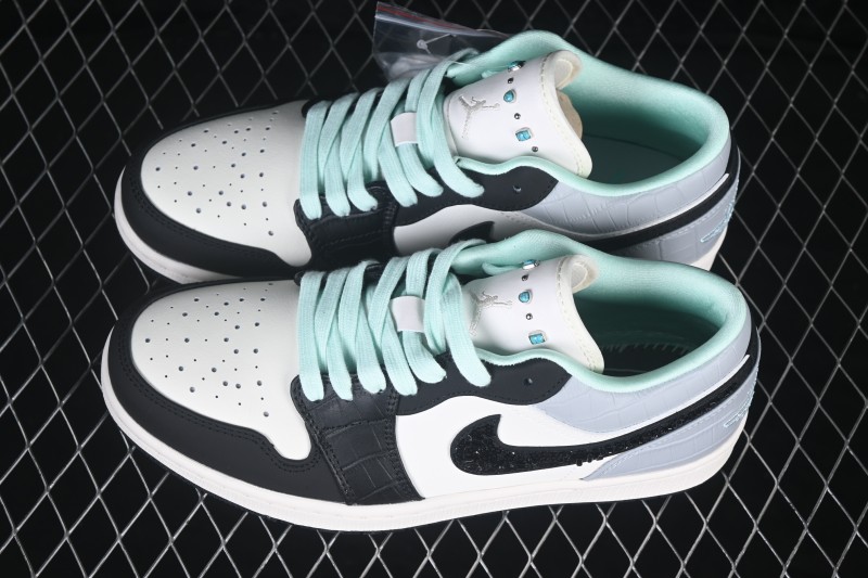 Nike Air Jordan 1 Low Method of Make Turquoise Low-Top Casual Sneakers - IX5001-101