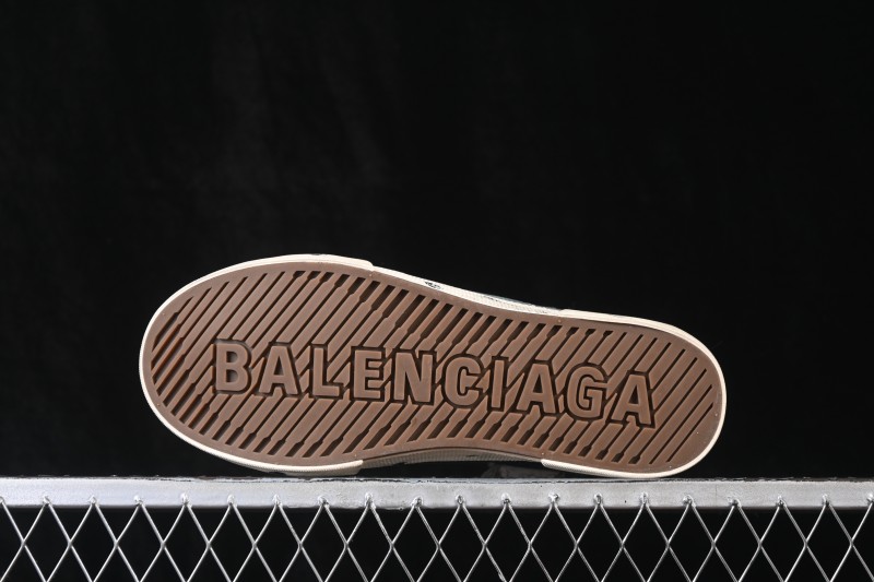 Balenciaga Paris Low Distressed Lace-Up Low-Top Fashion Sneakers - W3RCL4090