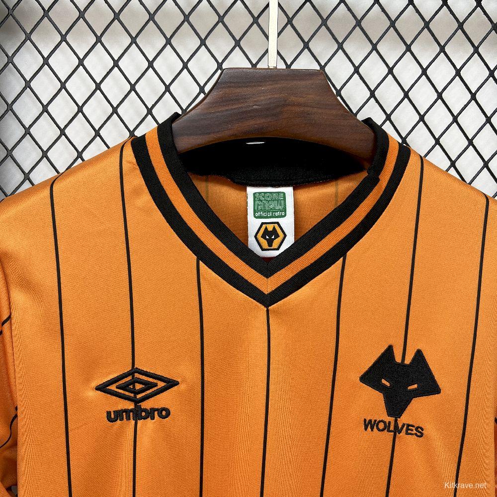 1985/86 Retro Wolverhampton Wanderers Home  Jersey