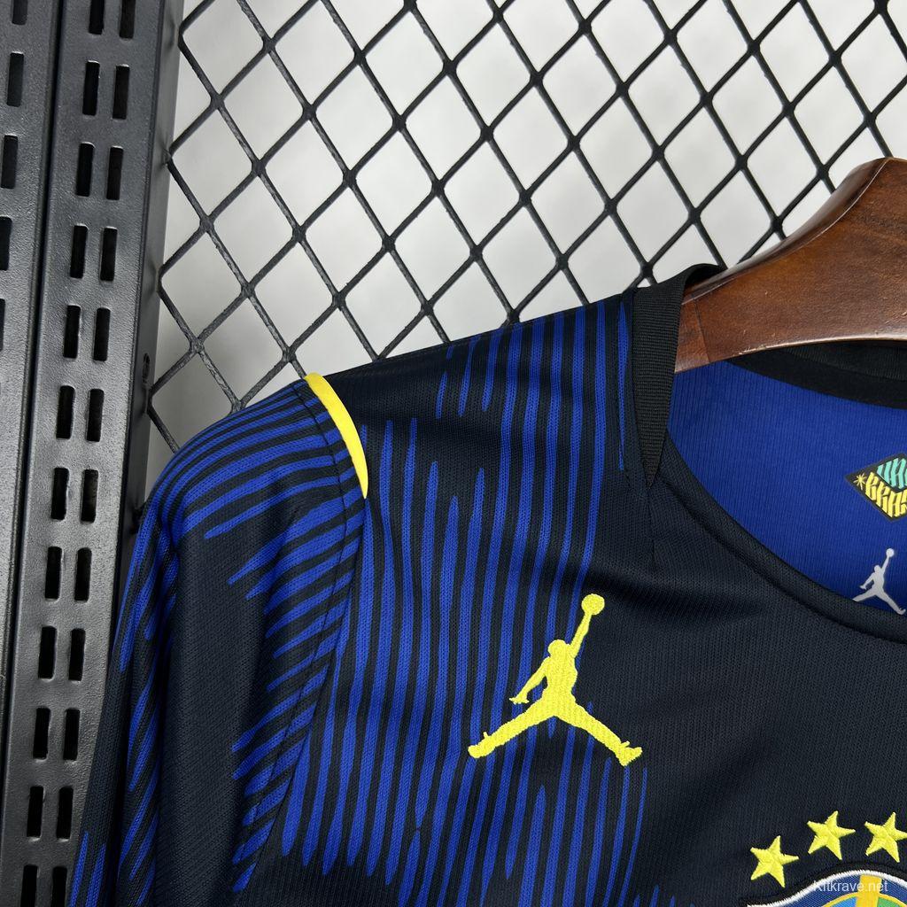 2026 Mens Brazil World Cup Away Long Sleeve Jersey