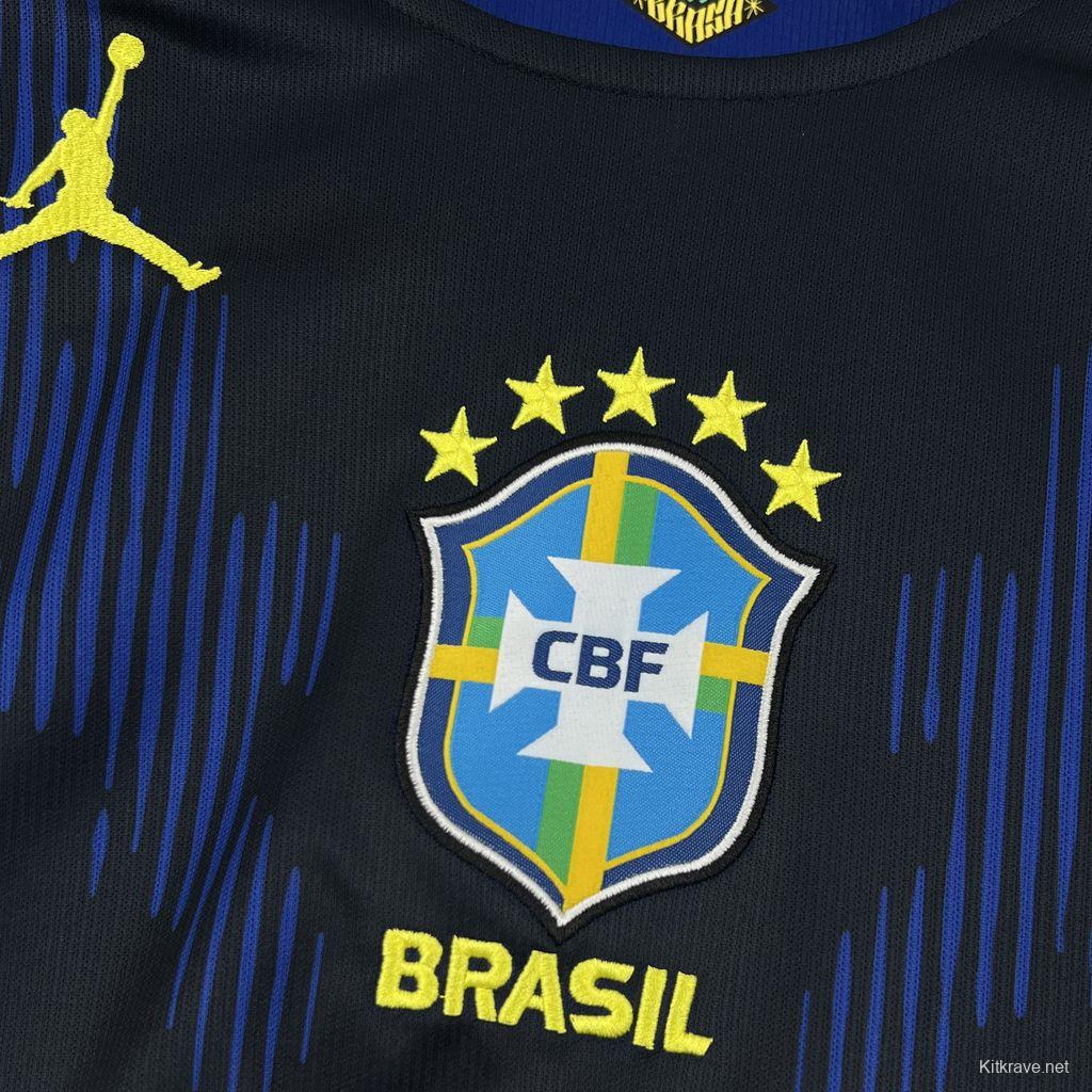 2026 Mens Brazil World Cup Away Long Sleeve Jersey