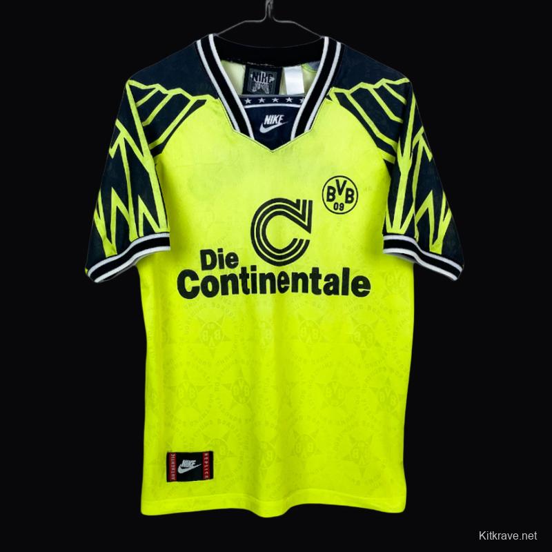 Retro 94/95 Borussia Dortmund Home Jersey