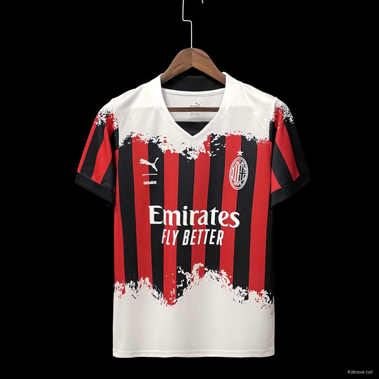 Retro 21/22 AC Milan x Nemen Forth Jersey