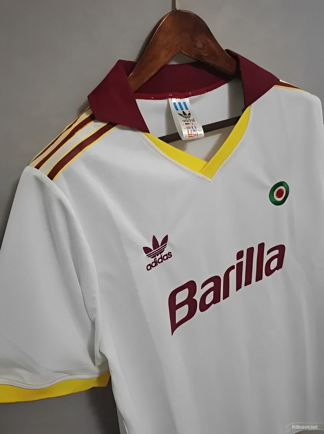 Retro 91/92 Roma Away White Jersey