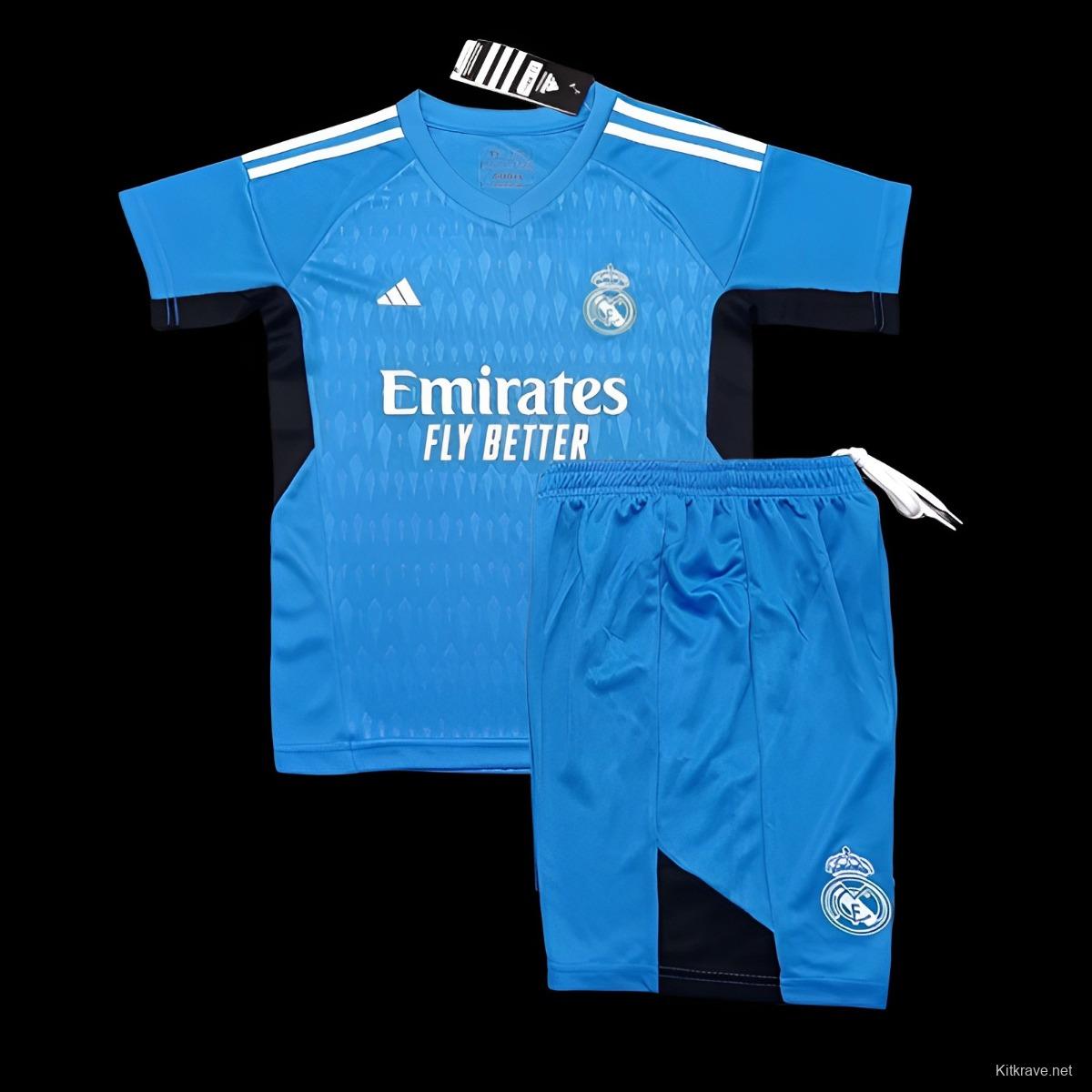 23/24 Real Madird Blue Goalkeeper Jersey