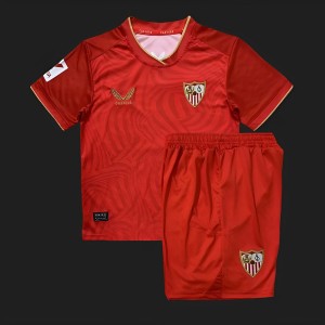 23/24 Kids Sevilla Away Red Jersey