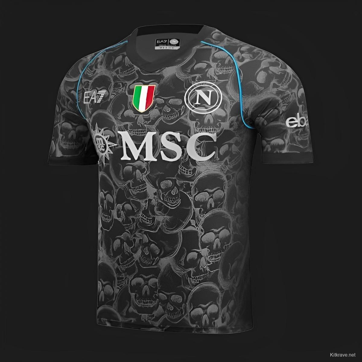 23/24 Napoli Halloween Black Jersey