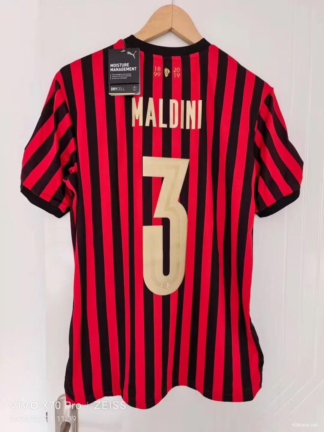 Retro 19/20 AC Milan Anniversary 120TH Home Jersey