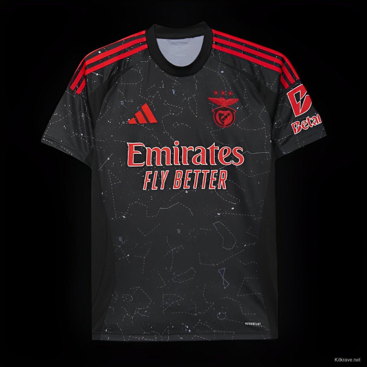 24/25 Benfica Away Black Jersey