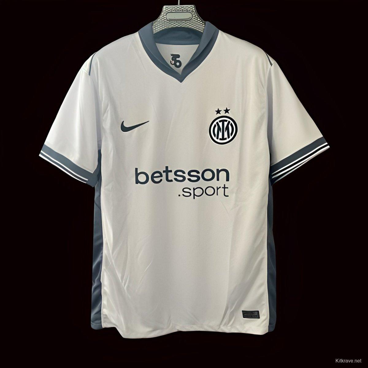 24/25 Inter Milan Away Jersey Wtih Sponsor