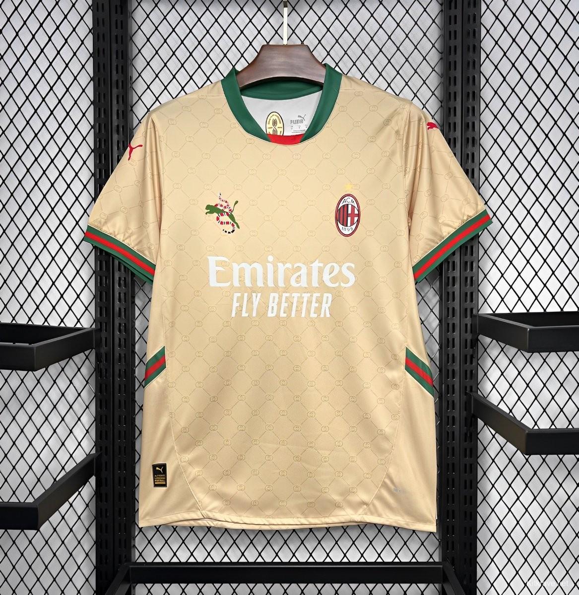 24/25 AC Milan x Gucci Golden 125th Anniversary Jersey