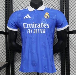 Player Version 24/25 Real Madrid Blue Pre-Match Jersey