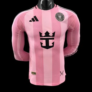 Player Version 25/26 Inter Miami Away Pink Long Sleeve Jersey