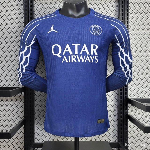 24/25 Player Version PSG Forth Blue Long Sleeve Jersey