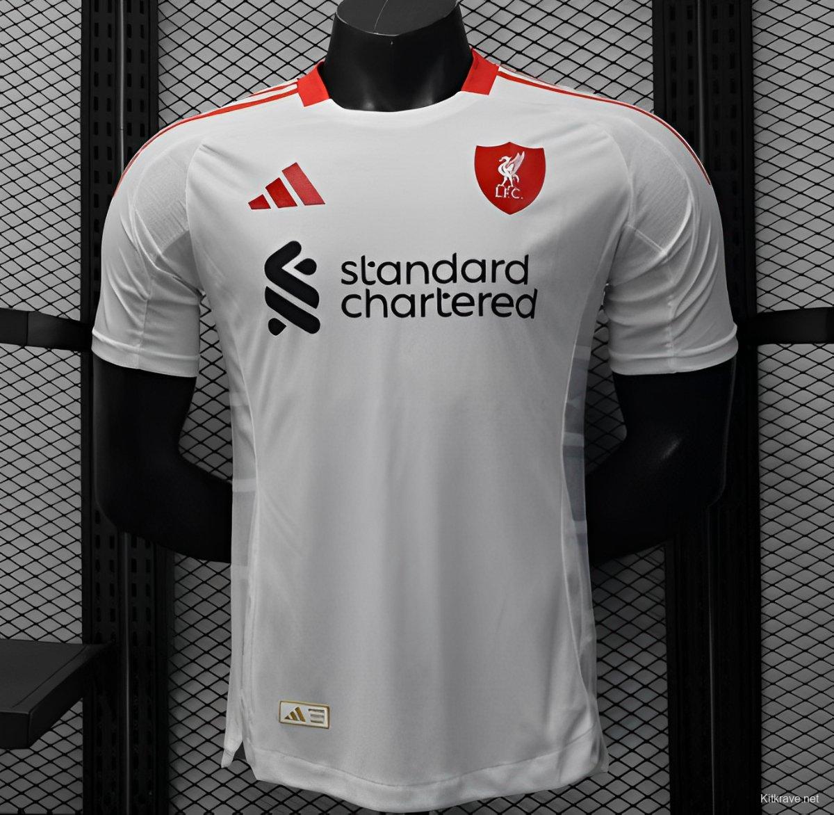 Player Version 25/26 Liverpool Away White Jersey
