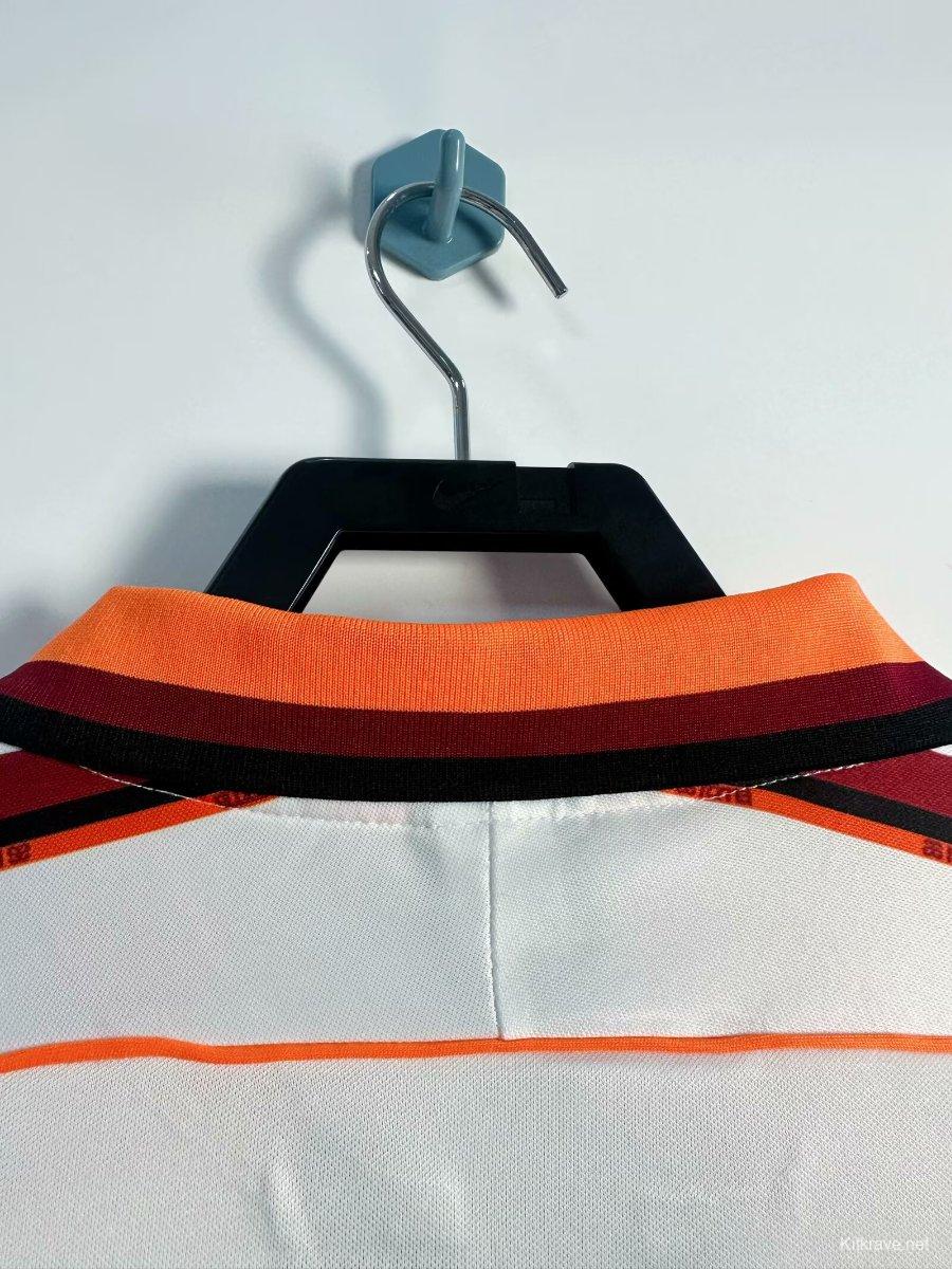 Retro 98/99 Roma Away White  Long Sleeve Jersey
