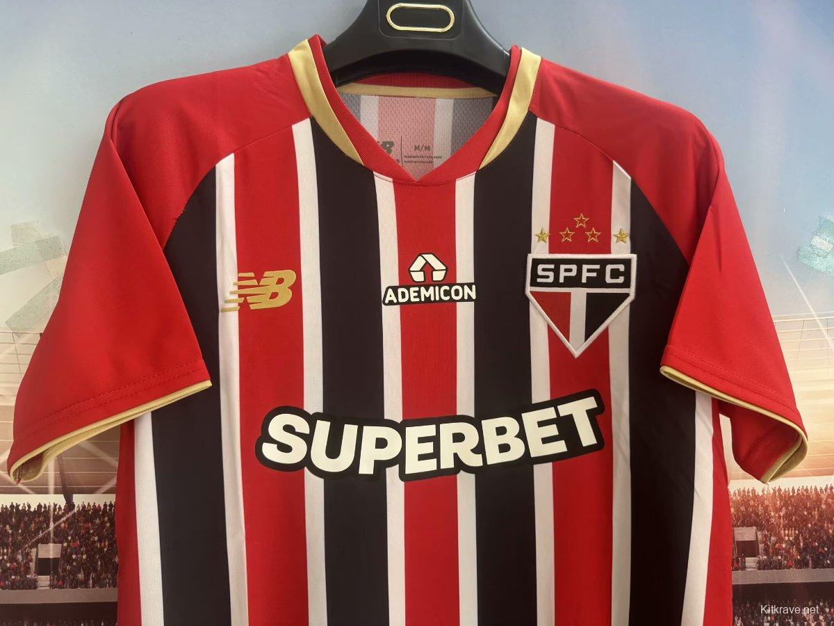 25/26 Sao Paulo Home Jeresy With Full Sponsors