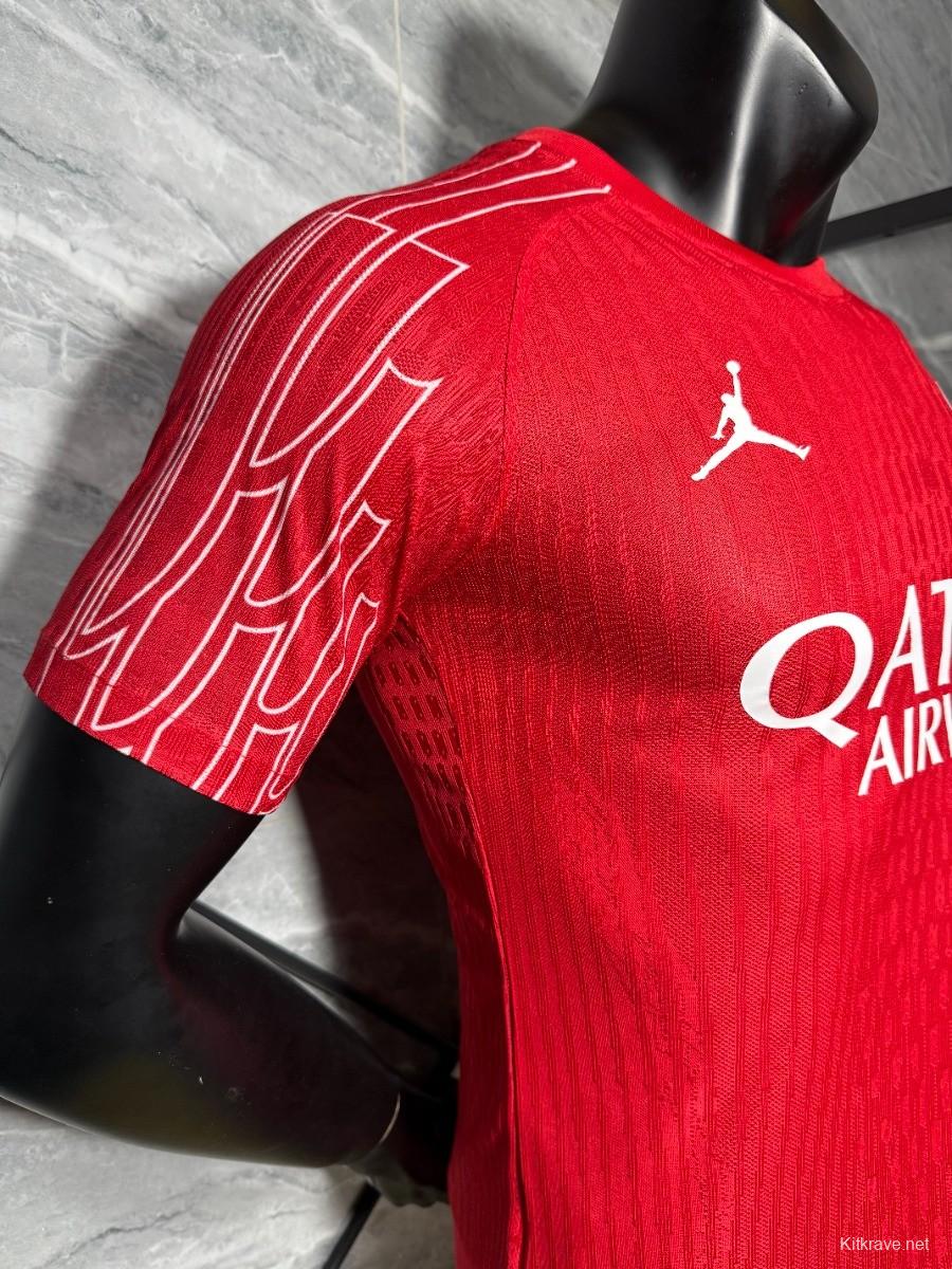1 Star Player Version 25/26 PSG Red Champion Jersey