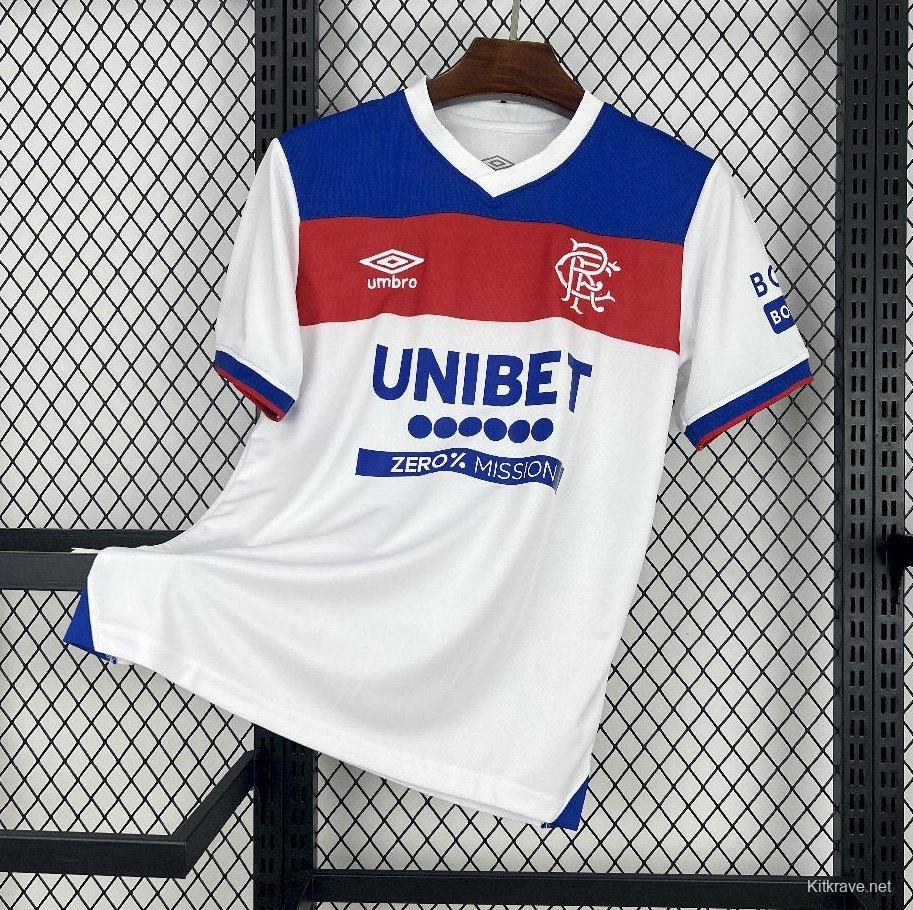 25/26 Glasgow Rangers Away White Jersey