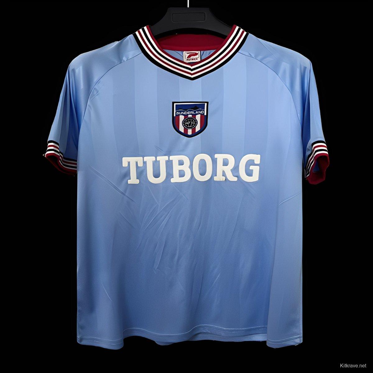 Retro 86/87 Sunderland Away Blue Jersey