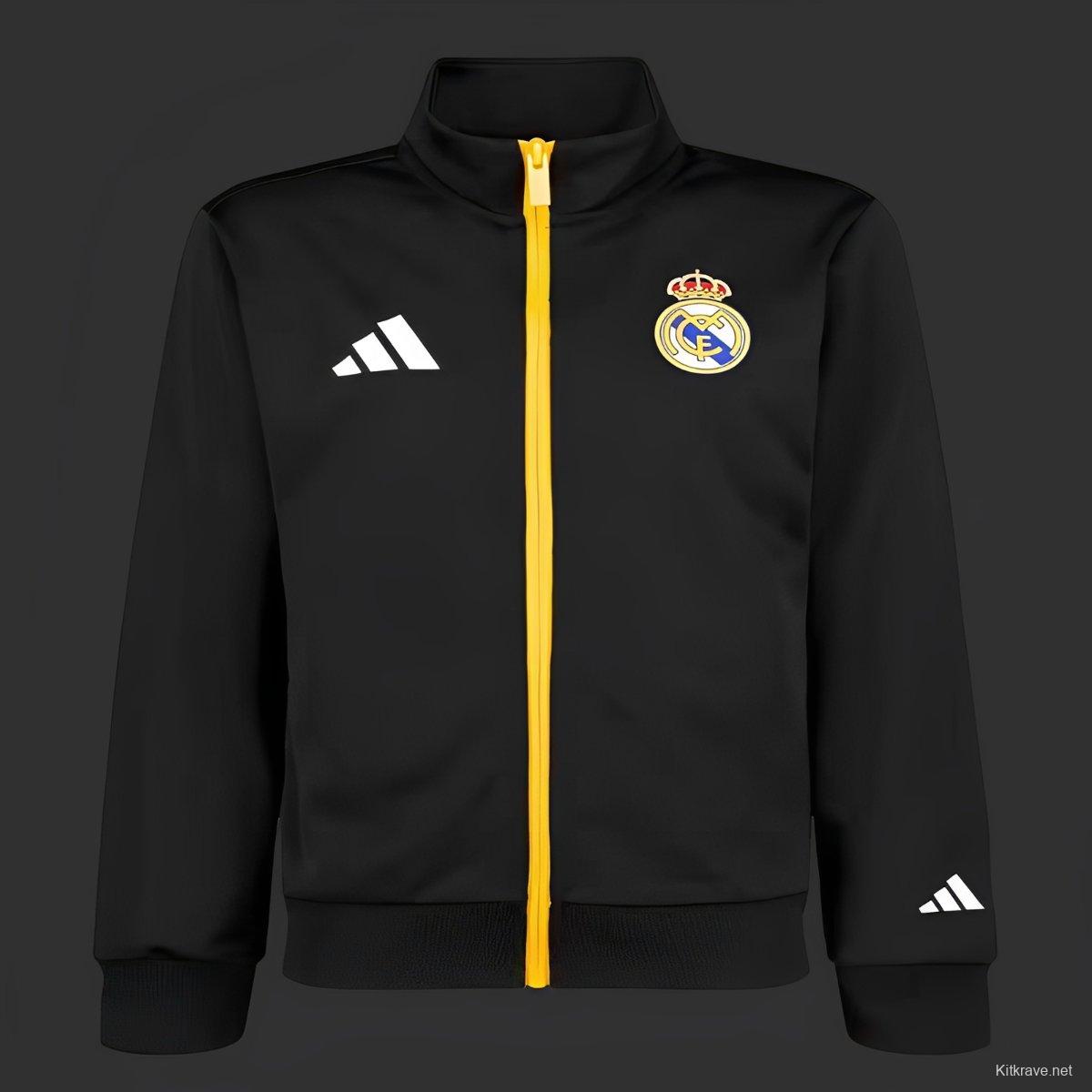 25/26 Real Madrid Marvel Black Full Zipper Jacket