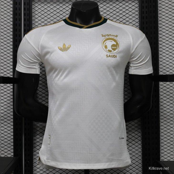 Player Version 26/27 Saudi Arabia  White & Gold Home Jersey