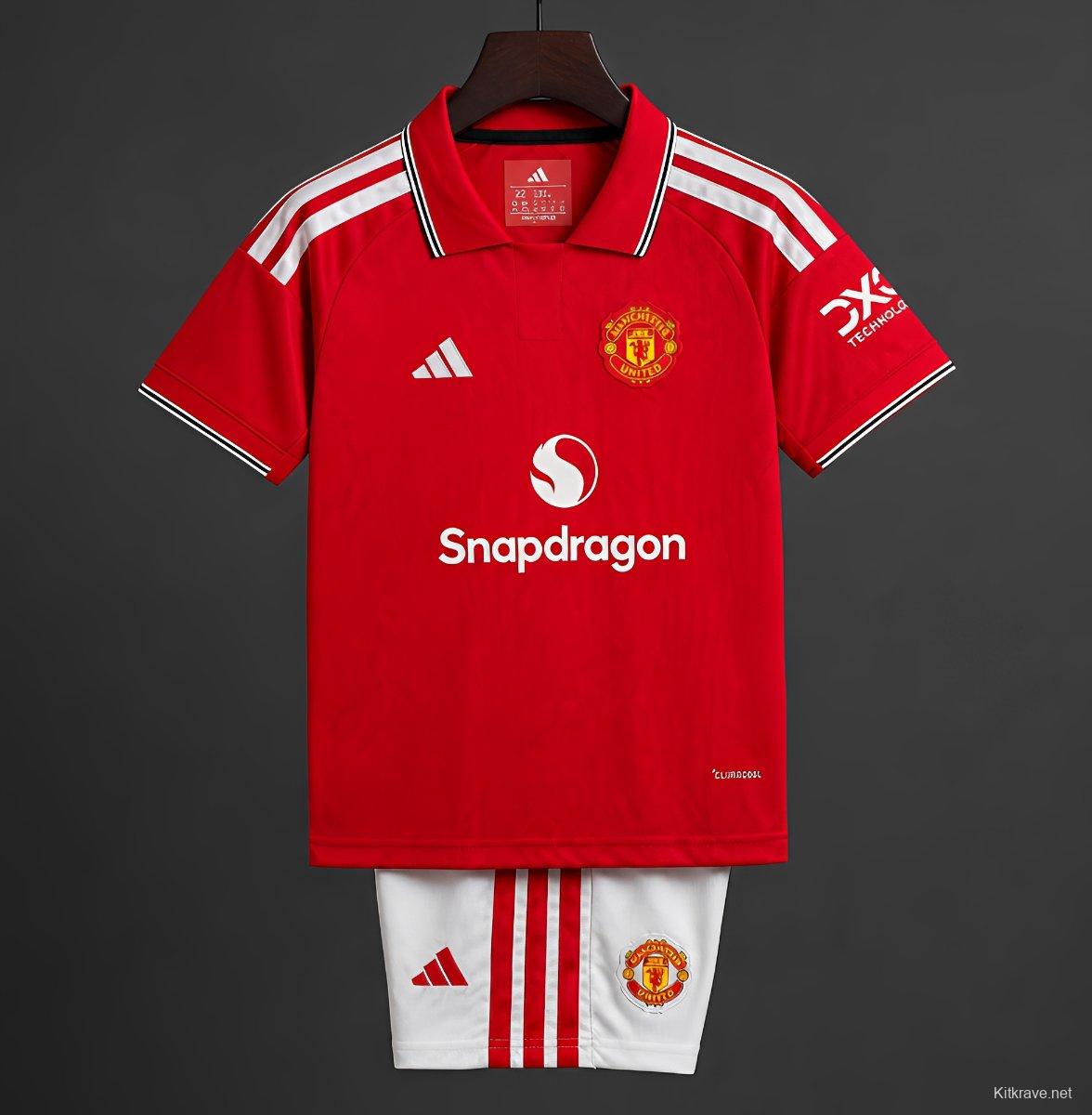 26/27 Kids Manchester United Home Jersey
