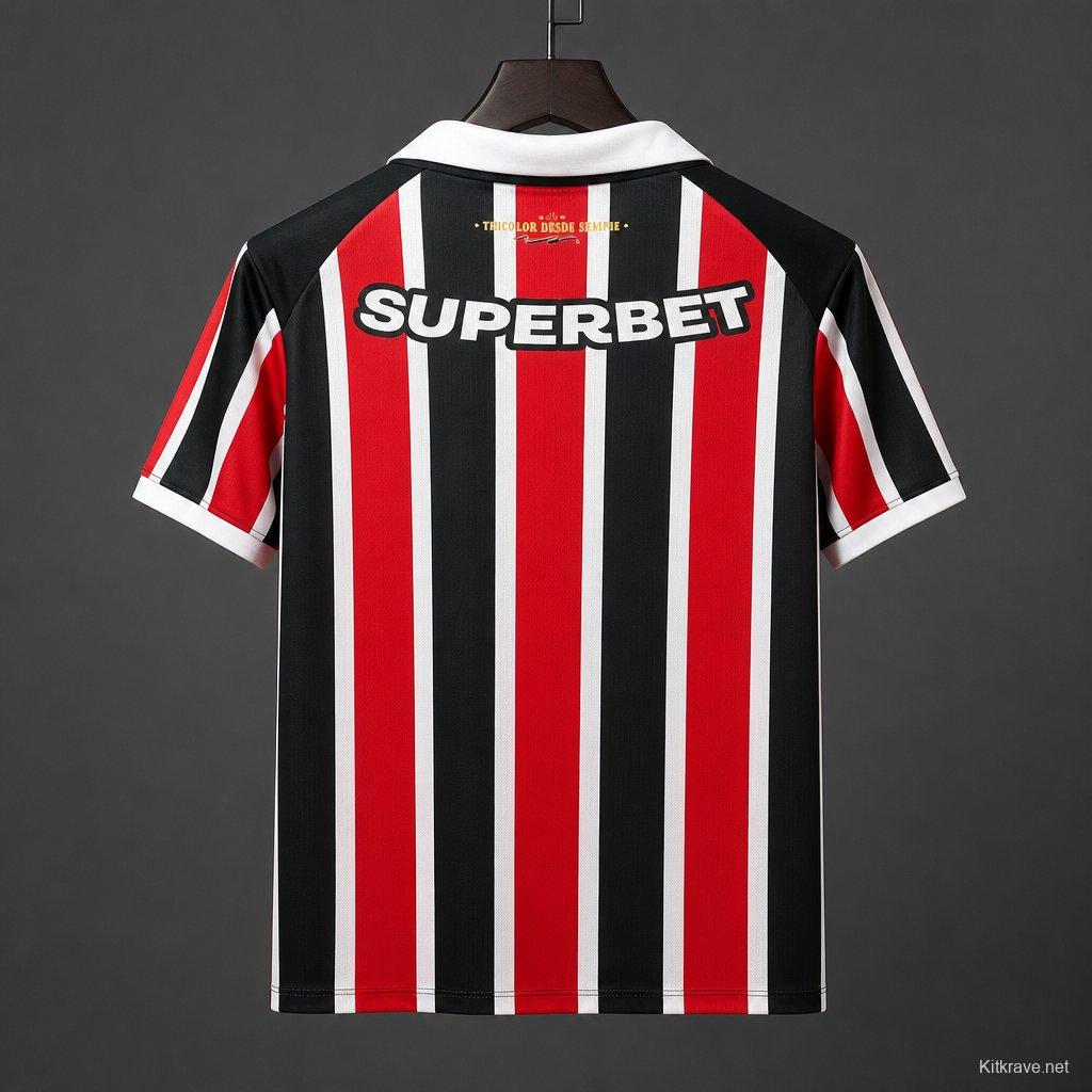 26/27 Sao Paulo Away Jersey With Full Sponsors