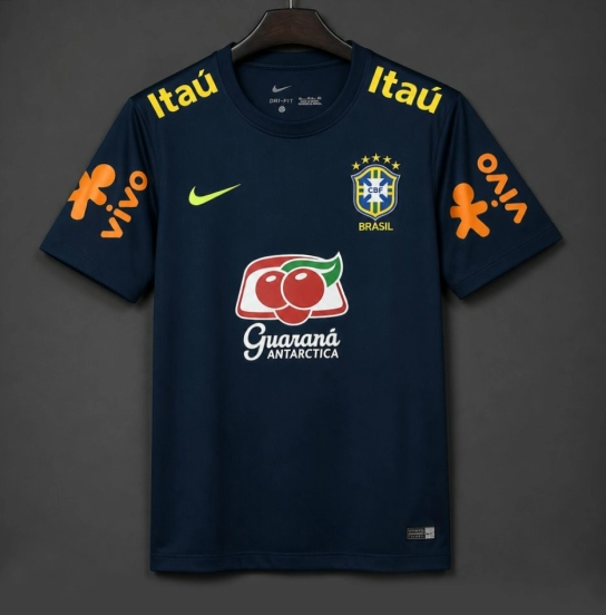 Retro 2019 Brazil Training Navy Blue Jersey