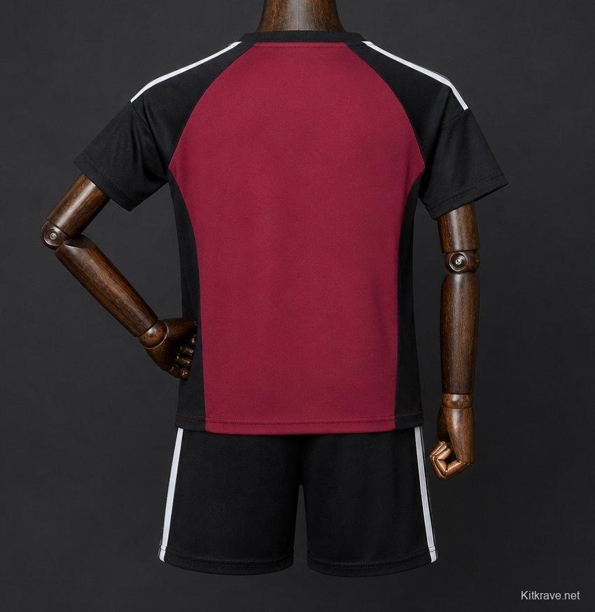 2026 Kids Spain Wine/Black Goalkeeper Jersey
