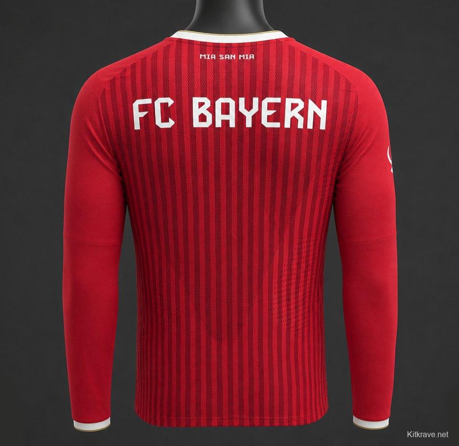 Player Version 26/27 Bayern Munich Home Long Sleeve Jersey