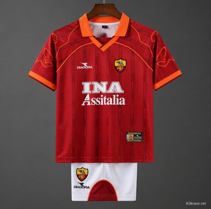 Retro 99/00 Roma Home Jersey