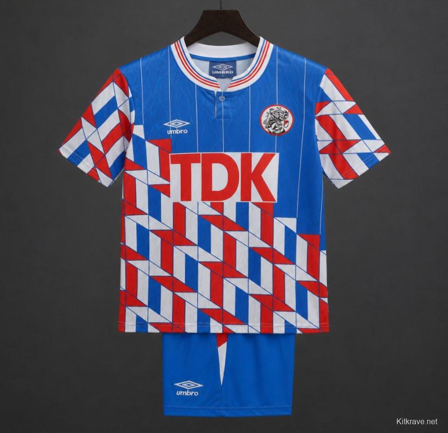 Retro Kids 89/90 Ajax Away Jersey