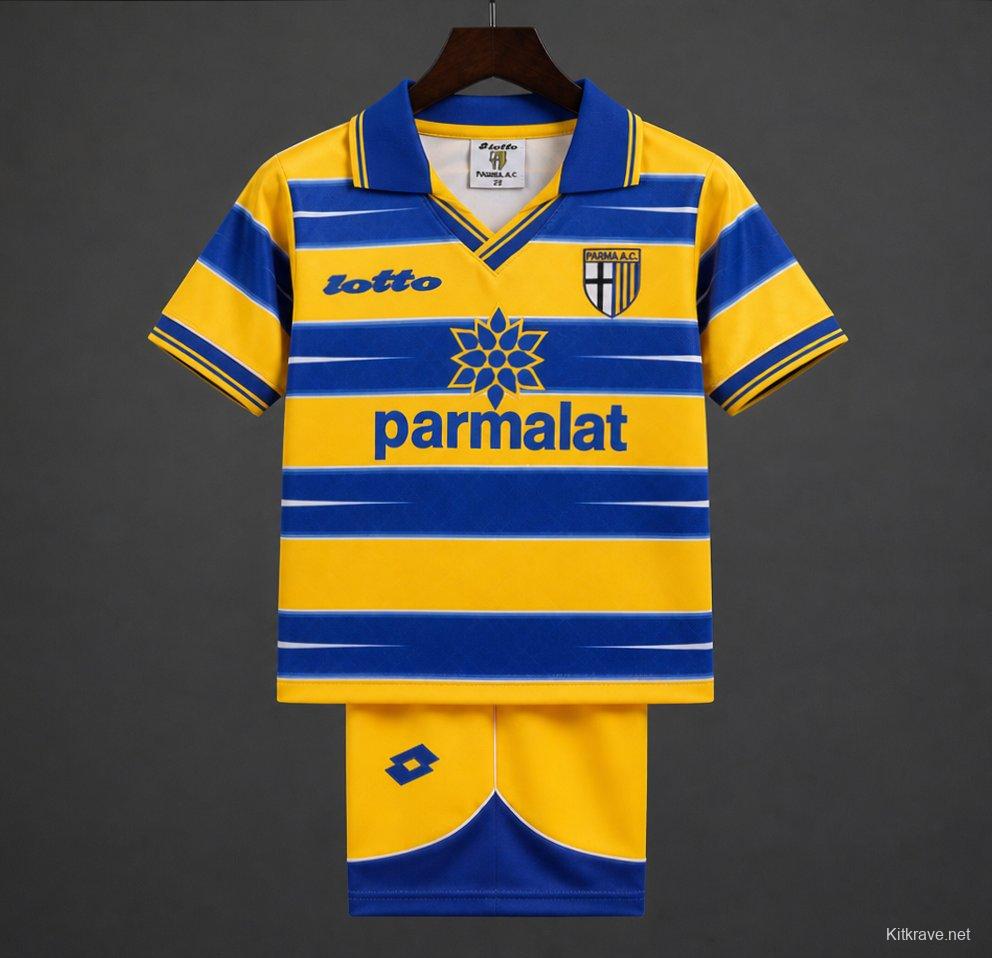 Retro Kids 98/99  Parma Home Jersey
